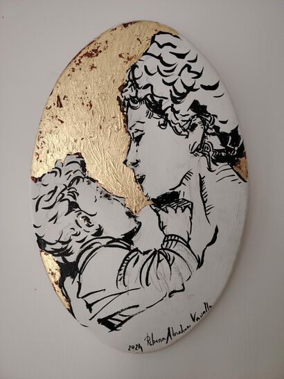 madonna con bambino - tenerezze - a Paint Artowrk by Bebe